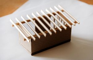 The back of a model of the shed