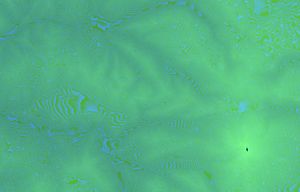A terrainRGB representation of elevation data