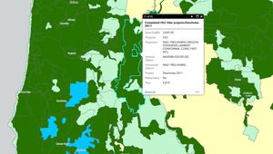 A patchwork of LIDAR projects over Oregon