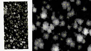 The resulting points over the LIDAR imagery